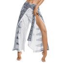 White High Waist Yoga Pants Loose Side Slits, Online Shopping iBuyXi.com, Yoga bottom, Bohemian Style Yoga Pant, Casual Loose Yoga Pant, Meditation Pant, Colorful Yoga Pant, Loose Yoga Bottom, Sporting Goods Supplies