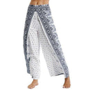White High Waist Yoga Pants Loose Side Slits, Online Shopping iBuyXi.com, Yoga bottom, Bohemian Style Yoga Pant, Casual Loose Yoga Pant, Meditation Pant, Colorful Yoga Pant, Loose Yoga Bottom, Sporting Goods Supplies
