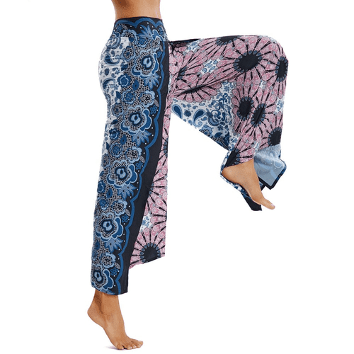 High Waist Yoga Pants Loose Side Slits, Online Shopping iBuyXi.com, Yoga bottom, Bohemian Style Yoga Pant, Casual Loose Yoga Pant, Meditation Pant, Colorful Yoga Pant, Loose Yoga Bottom, Sporting Goods Supplies