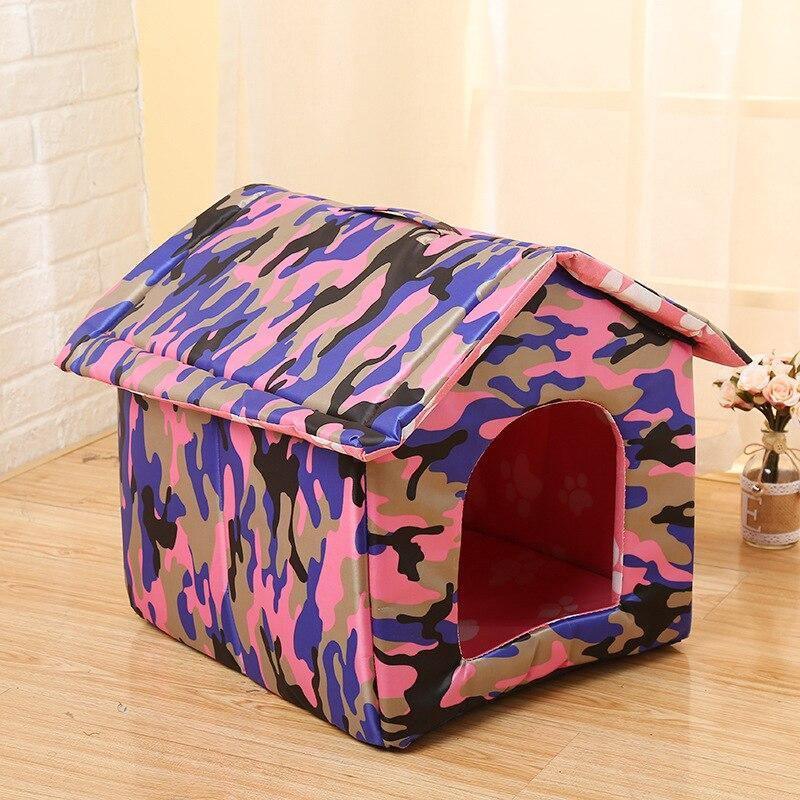 Outdoor Waterproof Comfortable Pet Bed House Cave Sleeping Bed Indoor Warm House for Small Medium Dogs Cat Puppy Kennel, iBuyXi.com 