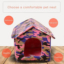 Outdoor Waterproof Comfortable Pet Bed House Cave Sleeping Bed Indoor Warm House for Small Medium Dogs Cat Puppy Kennel, iBuyXi.com 