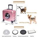Pet Stroller Carrier Traveling Trolley Case Space Capsule Suitcase, ibuyxi.com