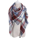 Plaid Thick Cashmere Scarf, Winter Women Plaid Scarf Thick Warm Cashmere Scarves For Lady Shawls Bandage Female Soft Blanket Bandana Stoles, iBuyXi.com, Online shopping store, women clothing, scarves for sale, free shipping, high quality scarf, winter scarf, gift for girlfriend