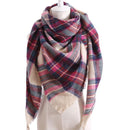 Plaid Thick Cashmere Scarf, Winter Women Plaid Scarf Thick Warm Cashmere Scarves For Lady Shawls Bandage Female Soft Blanket Bandana Stoles, iBuyXi.com, Online shopping store, women clothing, scarves for sale, free shipping, high quality scarf, winter scarf, gift for girlfriend