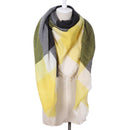 Plaid Thick Cashmere Scarf, Winter Women Plaid Scarf Thick Warm Cashmere Scarves For Lady Shawls Bandage Female Soft Blanket Bandana Stoles, iBuyXi.com, Online shopping store, women clothing, scarves for sale, free shipping, high quality scarf, winter scarf, gift for girlfriend