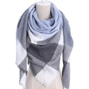 Plaid Thick Cashmere Scarf, Winter Women Plaid Scarf Thick Warm Cashmere Scarves For Lady Shawls Bandage Female Soft Blanket Bandana Stoles, iBuyXi.com, Online shopping store, women clothing, scarves for sale, free shipping, high quality scarf, winter scarf, gift for girlfriend