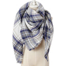Plaid Thick Cashmere Scarf, Winter Women Plaid Scarf Thick Warm Cashmere Scarves For Lady Shawls Bandage Female Soft Blanket Bandana Stoles, iBuyXi.com, Online shopping store, women clothing, scarves for sale, free shipping, high quality scarf, winter scarf, gift for girlfriend