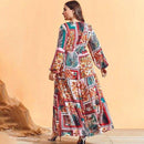 Plus Size Bohemian Dress, Summer Long Sleeve Floral Print, Boho Beach Dress, High Waist Maxi Long Dresses, Loose but Curvy, Flowy well, Cute and Elegant, Plus Size Sleeveless Strap Lace Patchwork Maxi Dress Lace Mesh Maxi Dress, strap sleeveless Long, iBuyXi.com