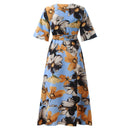 Plus Size Boho Floral Long Dress. Visit iBuyXi.com for Online Shopping and Shop the Unique Selection, Plus Size Sexy Boho Floral Long Dress, Fashion Women Evening Party Dress, Beach Dress, Casual Short Sleeve Dress, Bohemian Dress.