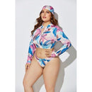 Plus Size Brazilian Bikini Three Pieces, Three Pieces Women's Swimwear,Zipper Stand Collar Long, Sleeve Tie Dye Print Swimsuits Plus Size Brazilian Bikini, Swimwear Zipper Tie Dye Print Swimsuits, Brazilian Bathing Suits Bodysuit Backless, Monokini Beachwear Sets,Plus Size Swimwear,One Shoulder Hollow Out  Bathing Suits, Plus Size Women's Swimwear Fashion One Shoulder Hollow Out,Sexy Women's Bathing Suits Black Female Beach Swimsuit, , Long Sleeve Bodysuit, Long Sleevees,iBuyXi.com