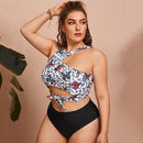 Plus Size Butterfly Bikini Set, Beach Wear, Swimsuit Bandage Bathing Suit, iBuyXi.com