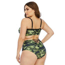 Plus Size Xxxl High Waist Bikini Set Swim Suit ,  High-Waist Swimwear Bikini Set, Push Up Bathing Suit, Summer Clothes. iBuyXi.com Plus Size beach wear
