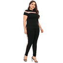 Plus Size Casual Two-Pieces Leopard Print Set, iBuyXi.com Shop Unique Selection, Women Clothes, Casual Plus Size Clothing Set, Leopard Print Shirt And Pants, Women Outfits, Tracksuit