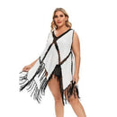 V-neck Plus Size Beach Cover Up Crochet Tassel With Fringe Long White Dresses Ideal For Bathing Suit Ups. Pay with Affirm to get 4 interest-free payments for eligible products. Visit iBuyXi.com and shop from a unique selection of products.