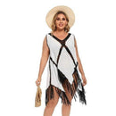 V-neck Plus Size Beach Cover Up Crochet Tassel With Fringe Long White Dresses Ideal For Bathing Suit Ups. Pay with Affirm to get 4 interest-free payments for eligible products. Visit iBuyXi.com and shop from a unique selection of products.