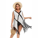 V-neck Plus Size Beach Cover Up Crochet Tassel With Fringe Long White Dresses Ideal For Bathing Suit Ups. Pay with Affirm to get 4 interest-free payments for eligible products. Visit iBuyXi.com and shop from a unique selection of products.