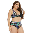  High Waist Bikini ,Plus Size  Swimsuit, Push Up Bathing Suit  Large Size Print Dragon Swimwear ,iBuyXi.com