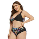  High Waist Bikini ,Plus Size  Swimsuit, Push Up Bathing Suit  Large Size Print Dragon Swimwear ,iBuyXi.com