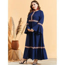 Plus Size Woman Dress, Autumn Winter, Flare Long Sleeve Embroidery Casual Long Dress High Waist Maxi, Muslim Dresses,Loose Oversized Muslim Abaya, Dress Women Long Sleeve Floral Print, Plus Size Long Sleeve Floral Print Casual Maxi Dress, Summer Long Sleeve Floral Print, High Waist Maxi Long Dresses, Loose but Curvy, Flowy well, Cute and Elegant, Plus Size Sleeveless Strap Lace Patchwork Maxi Dress Lace Mesh Maxi Dress, iBuyXi.com
