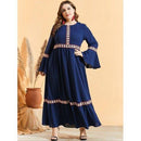 Plus Size Woman Dress, Autumn Winter, Flare Long Sleeve Embroidery Casual Long Dress High Waist Maxi, Muslim Dresses,Loose Oversized Muslim Abaya, Dress Women Long Sleeve Floral Print, Plus Size Long Sleeve Floral Print Casual Maxi Dress, Summer Long Sleeve Floral Print, High Waist Maxi Long Dresses, Loose but Curvy, Flowy well, Cute and Elegant, Plus Size Sleeveless Strap Lace Patchwork Maxi Dress Lace Mesh Maxi Dress, iBuyXi.com