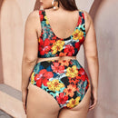 Plus Size Floral Print High Waist Tankini Set, iBuyXi.com - Shop Unique Selection Of Products, Online shopping store, Affirm Payment, Pay with Free Interest Installments, Women Floral Print Tankini, High Waist Split Swimwear, Summer Fashion Bikinis Set, Plus Size Swimsuit, One Piece Swimsuit, Plus Size Tankini, Bodysuit Bathing Suit, Plus Size Swimwear.