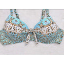 Plus Size Halter Pattern Bikini Set - iBuyXi.com