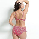 Maternity Swimsuit With Halter Pattern Which Looks Elegant On Spring Bathing And Also Comes In Large Size. - ibuyxi.com