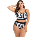 Plus Size Xxxl High Waist Bikini Set Swim Suit , Plus Size beach wear, High-Waist Swimwear Bikini Set, Push Up Bathing Suit, Summer Clothes. iBuyXi.com