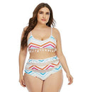 Plus Size High Waist Tassel Push Up Bikini Set, iBuyXi.com