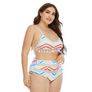 Plus Size High Waist Tassel Push Up Bikini Set, iBuyXi.com