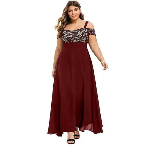 Easter Dresses Burgundy Casual Solid Patchwork Square Collar Long Dress Plus Size Dresses(Burgundy/XL) Easter Dresses Burgundy Casual Solid Patchwork Square Collar Long Dress Plus Size Dresses(Burgundy/XL)
