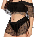 Plus Size Lace Push-Up Padded Bikini Set, iBuyXi.com, Plus Size Lace Swimsuits, Plus Size Women Clothing, Plus Size Stylish Swimwear, Plus Size Bathing Suits