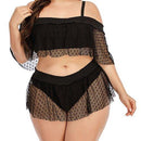 Plus Size Lace Push-Up Padded Bikini Set, iBuyXi.com, Plus Size Lace Swimsuits, Plus Size Women Clothing, Plus Size Stylish Swimwear, Plus Size Bathing Suits