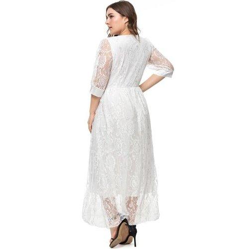 Plus Size Lace V Neck, Three Quarter Sleeve, Lace Floral Black Maxi,Plus Size Women Short Sleeve, Print Patchwork Causal Dress Loose Overs, Maxi Irregular Dresses, Plus Size Patchwork Causal Dress Loose Oversized Maxi Irregular Dresses, Plus Size Beading, Pleated Elegant Party Dress,Belted Loose Maxi, Spring Dress Beading Pleated Elegant Party Dress Belted Loose Oversized Plus Size Women Clothing ,iBuyXi.com