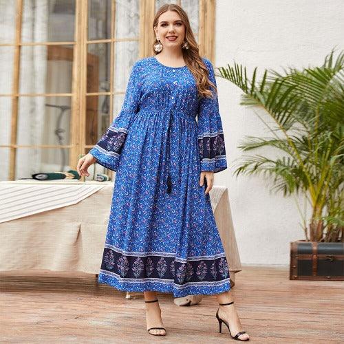 boho style plus size maxi dress Plus Size Tie Neck Maxi Dress Charming Charlie