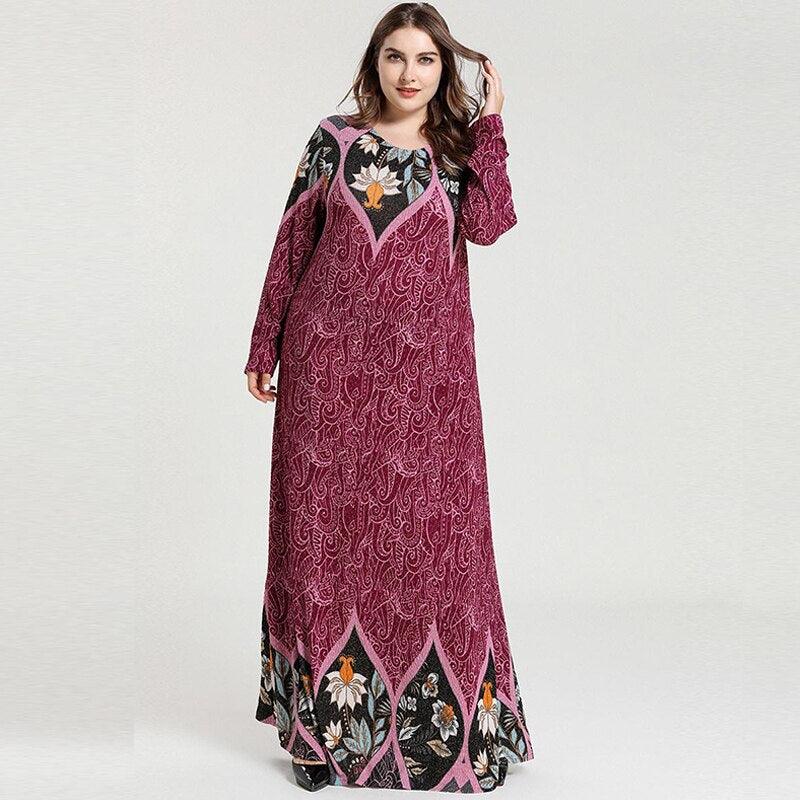 Loose Oversized Muslim Abaya, Dress Women Long Sleeve Floral Print, Casual Dress Plus Size Red Maxi Long Dresses,Plus Size Long Sleeve Floral Print Casual Maxi Dress, Summer Long Sleeve Floral Print, Boho Beach Dress, High Waist Maxi Long Dresses, Loose but Curvy, Flowy well, Cute and Elegant, Plus Size Sleeveless Strap Lace Patchwork Maxi Dress Lace Mesh Maxi Dress, strap sleeveless Long, iBuyXi.com