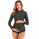 Sunscreen Long-sleeve Maternity Swimwear Plus Size Maternity Tankinis Comes With Dot Print. - ibuyxi.com