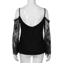Plus Size Off Shoulder Lace Long Sleeve Top, iBuyXi.com - Shop Unique Selection Of Products, Online shopping store, Affirm Payment, Pay with Free Interest Installments, Women Dress, Fashion Dresses, Plus Size Dress, Women Off Shoulder T-Shirt, Lace Long Sleeve Casual Tops, Lace stitching strapless Top, long sleeve shirt, Casual Top. Plus Size Top.