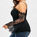Plus Size Off Shoulder Lace Long Sleeve Top, iBuyXi.com - Shop Unique Selection Of Products, Online shopping store, Affirm Payment, Pay with Free Interest Installments, Women Dress, Fashion Dresses, Plus Size Dress, Women Off Shoulder T-Shirt, Lace Long Sleeve Casual Tops, Lace stitching strapless Top, long sleeve shirt, Casual Top. Plus Size Top.