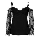 Plus Size Off Shoulder Lace Long Sleeve Top, iBuyXi.com - Shop Unique Selection Of Products, Online shopping store, Affirm Payment, Pay with Free Interest Installments, Women Dress, Fashion Dresses, Plus Size Dress, Women Off Shoulder T-Shirt, Lace Long Sleeve Casual Tops, Lace stitching strapless Top, long sleeve shirt, Casual Top. Plus Size Top.