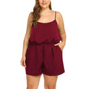 Plus Size One Piece Jumpsuit Romper, iBuyXi.com, Plus size outfits, plus size rompers, women clothing, summer outfits for sale, plus size dresses, mini dresses