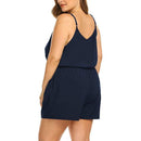 Plus Size One Piece Jumpsuit Romper, iBuyXi.com, Plus size outfits, plus size rompers, women clothing, summer outfits for sale, plus size dresses, mini dresses
