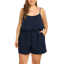Plus Size One Piece Jumpsuit Romper, iBuyXi.com, Plus size outfits, plus size rompers, women clothing, summer outfits for sale, plus size dresses, mini dresses