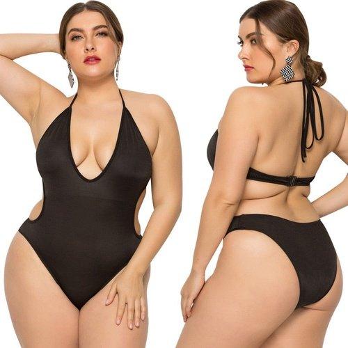 Plus Size Brazilian Style Backless Monokini Plus Size Brazilian Style Backless Monokini
