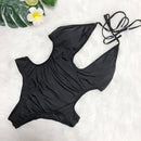 Plus Size Sexy Women One Piece Swimsuit Swimwear, Brazilian Bathing Suits Bodysuit Backless, Monokini Beachwear Sets,Plus Size Swimwear,One Shoulder Hollow Out  Bathing Suits, Plus Size Women's Swimwear Fashion One Shoulder Hollow Out,Sexy Women's Bathing Suits Black Female Beach Swimsuit, , Long Sleeve Bodysuit, Long Sleevees,iBuyXi.com