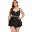 Plus Size Push Up Ruffled Tankini Set, iBuyXi.com, Plus Size women clothing, plus size swimming suits, unique style plus size tankini set