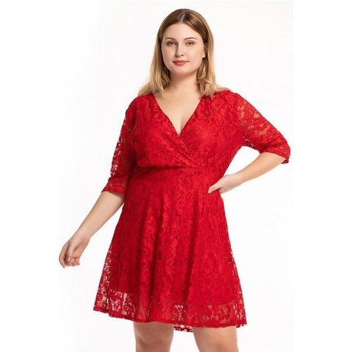 Plus Size Red, Lace Party Dress, V Neck  High Waist Short Mini Dress, Long Sleeve Solid, Irregular Dress Tunic Mini Dress,Plus Size Women Short Sleeve, Print Patchwork Causal Dress Loose Overs, Maxi Irregular Dresses, Plus Size Patchwork Causal Dress Loose Oversized Maxi Irregular Dresses, Plus Size Beading, Pleated Elegant Party Dress,Belted Loose Maxi, Spring Dress Beading Pleated Elegant Party Dress Belted Loose Oversized Plus Size Women Clothing ,iBuyXi.com