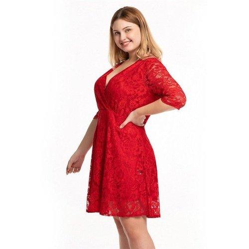 knee length dresses for ladies Plus Size Soft Knit Square Neck Sleeveless Mini Dress main image 1