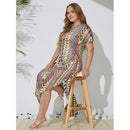 Plus Size Short Sleeve Striped Print Casual Dress, Side Split Maxi ,Lace Floral Black Maxi,Plus Size Women Short Sleeve, Print Patchwork Causal Dress Loose Overs, Maxi Irregular Dresses, Plus Size Patchwork Causal Dress Loose Oversized Maxi Irregular Dresses, Plus Size Beading, Pleated Elegant Party Dress,Belted Loose Maxi, Spring Dress Beading Pleated Elegant Party Dress Belted Loose Oversized Plus Size Women Clothing ,iBuyXi.com
