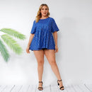 Summer Blouse, Plus Size 4XL 5XL,Women Tops, Short Sleeve, Striped Print, Casual Blouse Loose Oversized Ladies,Tunic Tops, Plus Size Short Sleeve Striped Print Casual Blouse Tunic Tops, Short Midi Dresses,iBuyXi.com